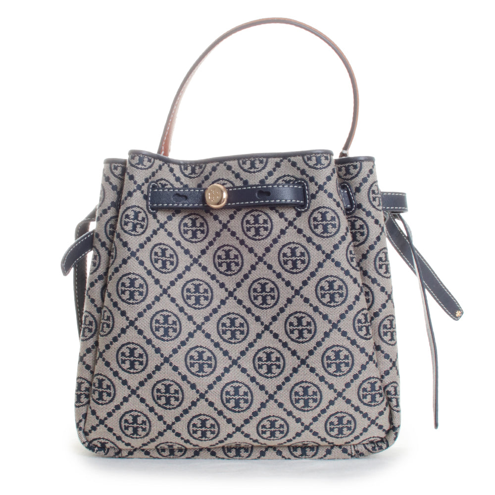 Romy T Monogram Bucket Bag
