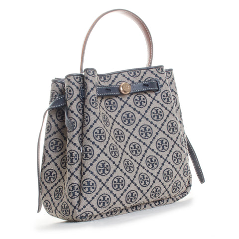 Romy T Monogram Bucket Bag