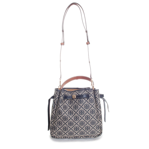 Romy T Monogram Bucket Bag