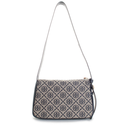 Romy T Monogram Small Shoulder Bag