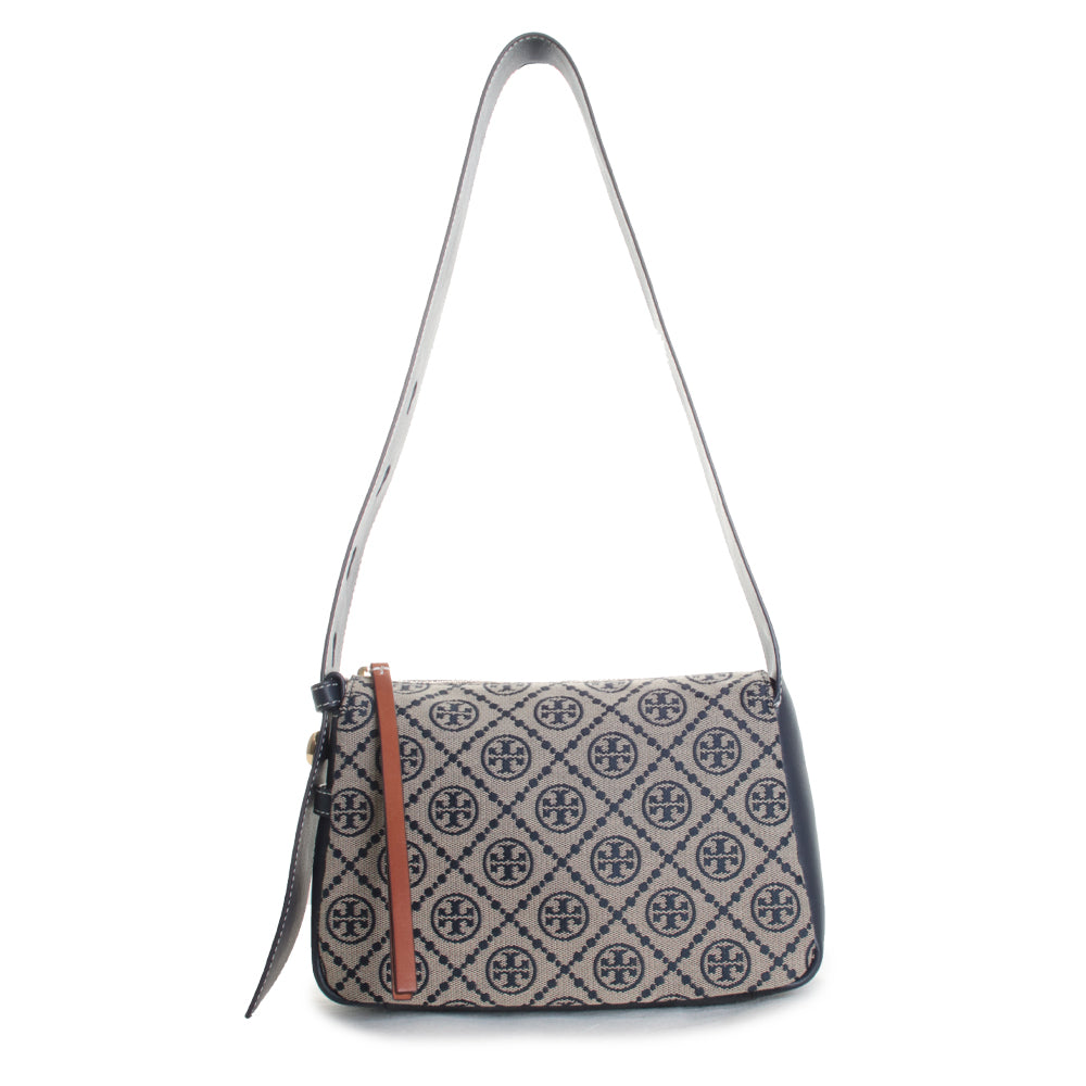 Romy T Monogram Small Shoulder Bag