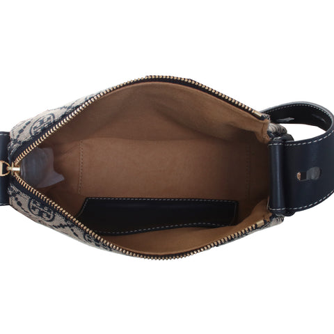 Romy T Monogram Small Shoulder Bag