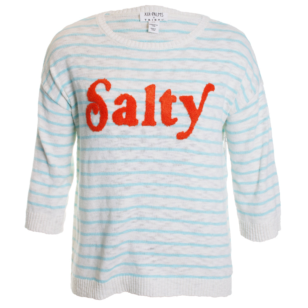 3/4 Sleeve Scoop Neck Sweater