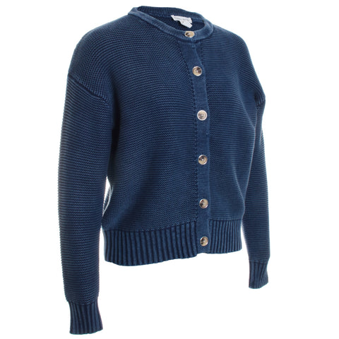Button-Front Sweater Cardigan