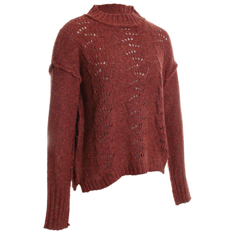 Crew Neck Sweater with Puff Sleeve