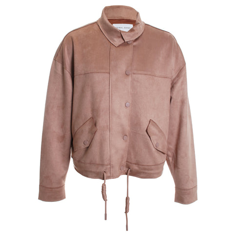 Drop Shoulder Jacket with Pockets