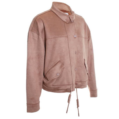 Drop Shoulder Jacket with Pockets