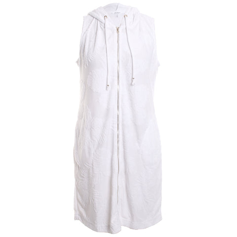 Hooded Sleeveless Cover Up