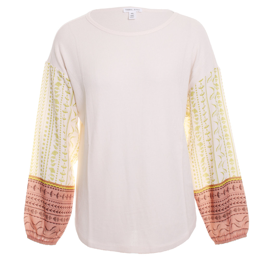 Sandust Wide Crew Neck Knit Sweater