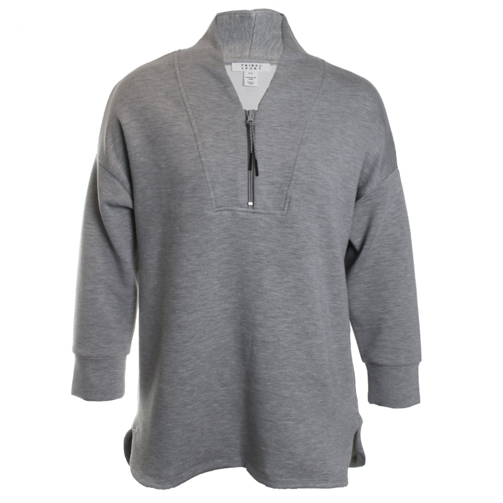 3/4 Sleeve Top w/ Zipper