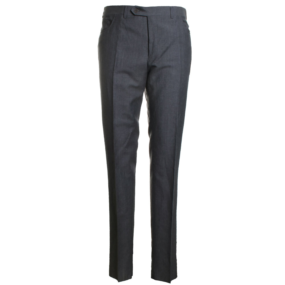 Canali Men's Classic Solid Dress Trousers - Grey