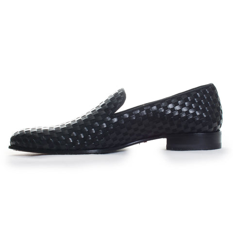 Caba Woven Leather Loafers