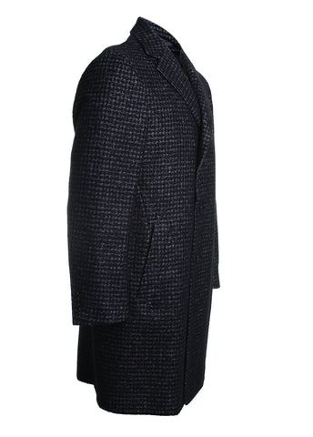 Checkered Wool Overcoat